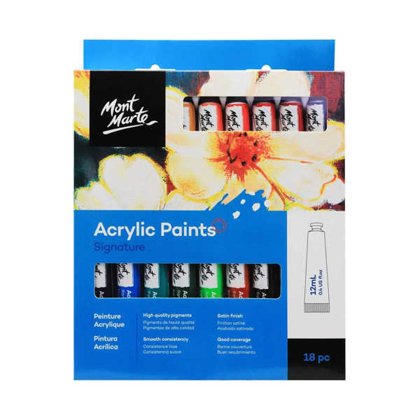 Picture of Mont Marte Acrylic Paint Set 18 Piece