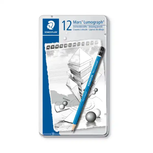 Picture of Staedtler Mars Lumograph Pencil Tin 12