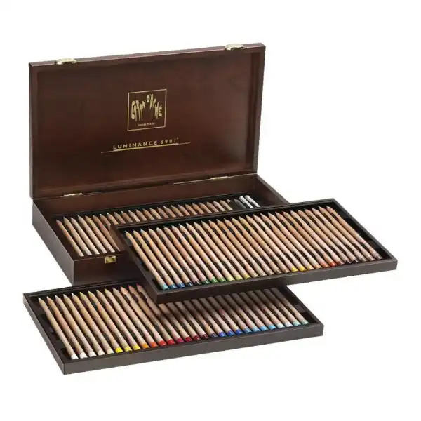 Picture of Caran Dache Luminance Pencil 84pce Wooden Box Set