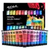 Picture of Mont Marte Metallic Acrylic Colour Paint Set 24pc x 36ml