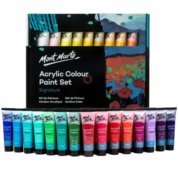 Picture of Mont Marte Studio Acrylic Paint Set 36pce