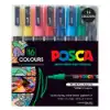 Picture of Uni POSCA Marker Pen PC-3M Fine Set of 16 Assorted